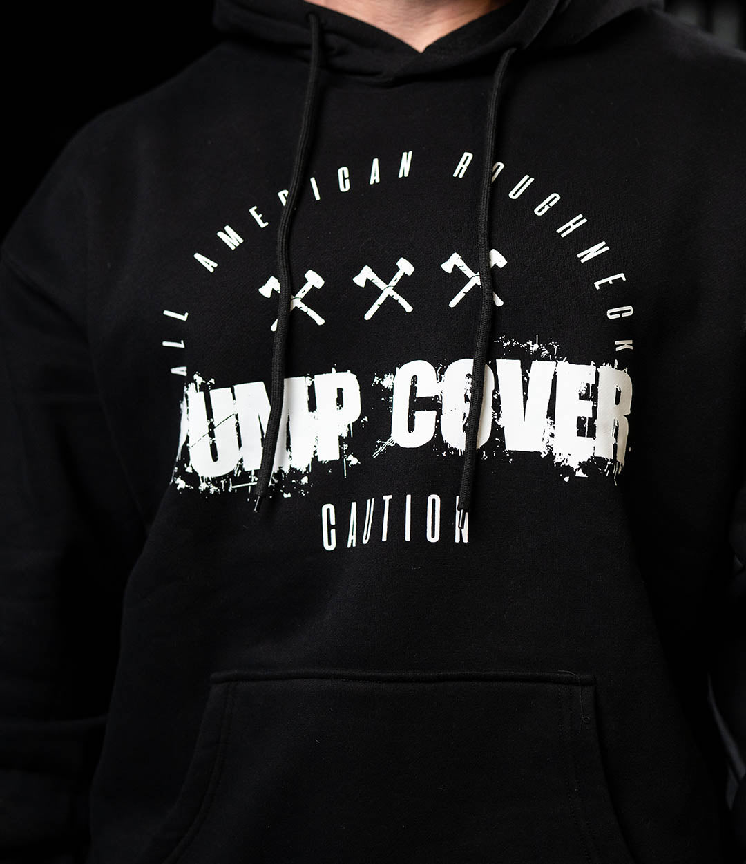 White on Black Pump Cover Hoodie
