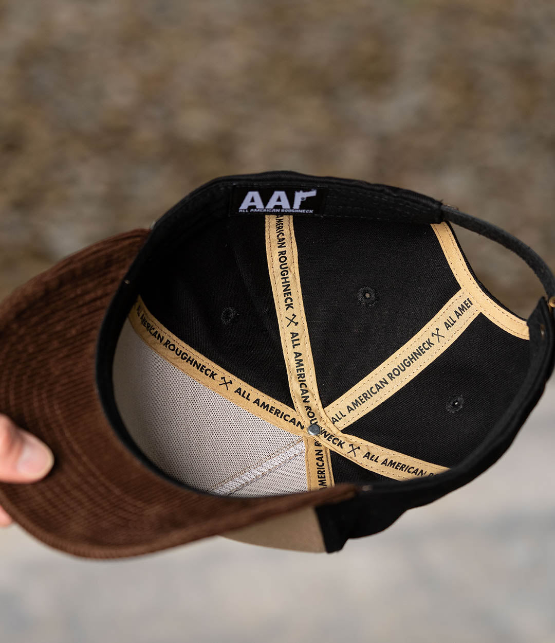 Shall Not Eat Brown Corduroy Bill Cotton 5-Panel Hat
