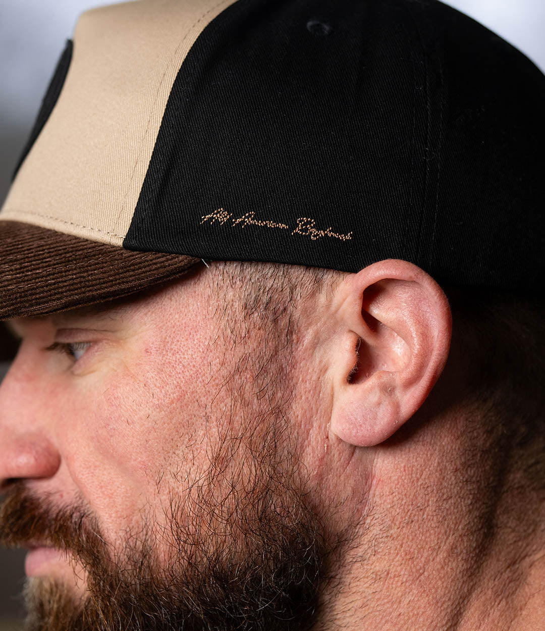 Shall Not Eat Brown Corduroy Bill Cotton 5-Panel Hat