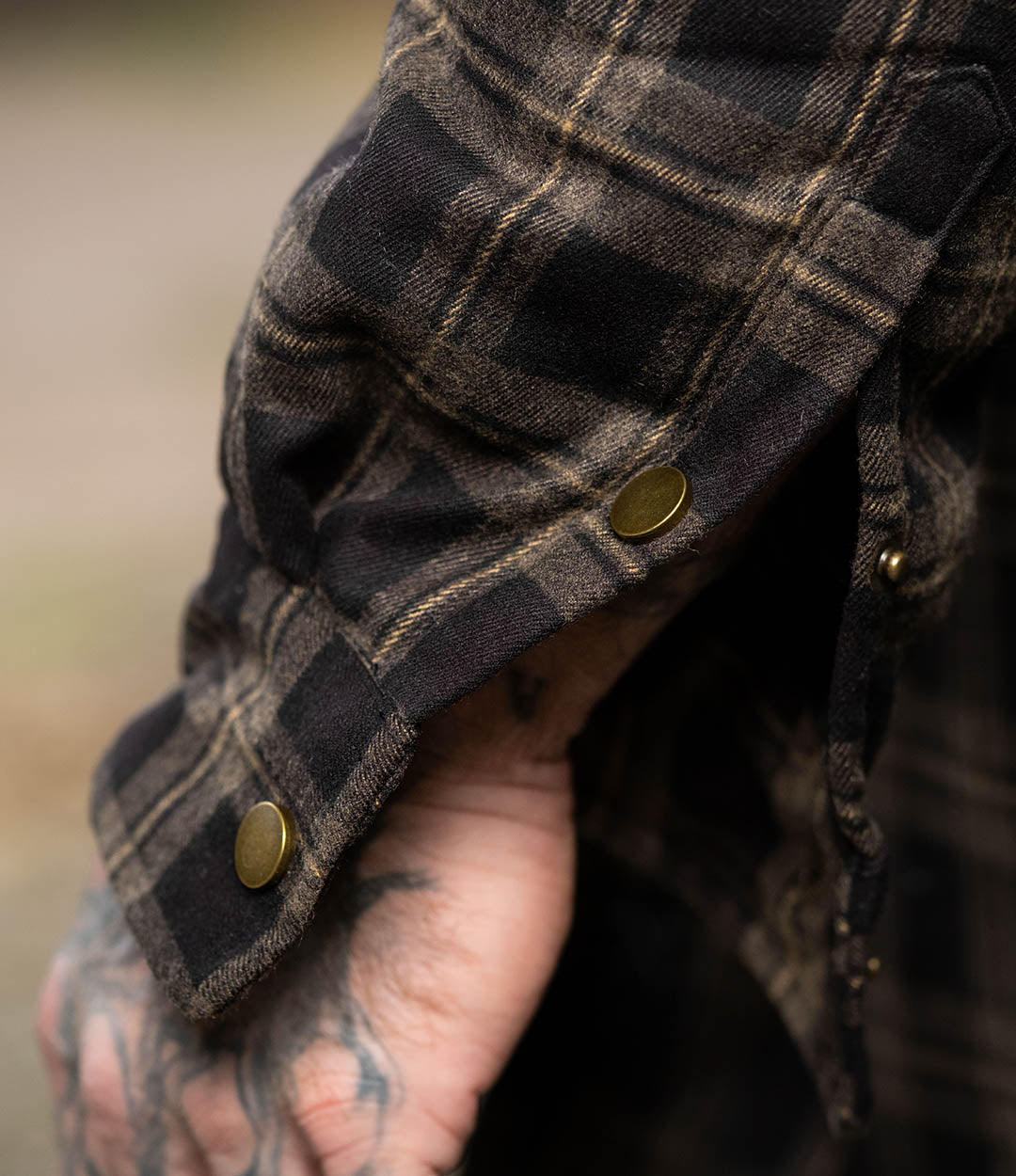 Backwoods Flannel Hooded Insulated Jacket - Oakmoss