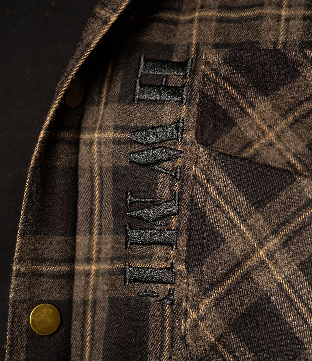 Backwoods Flannel Hooded Insulated Jacket - Oakmoss