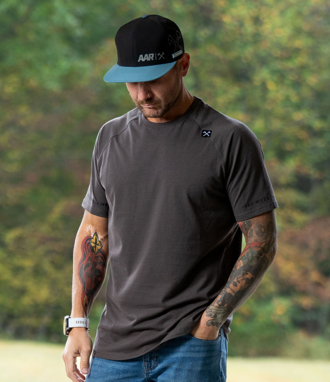 Raglan Cut Tee // Gray Earth