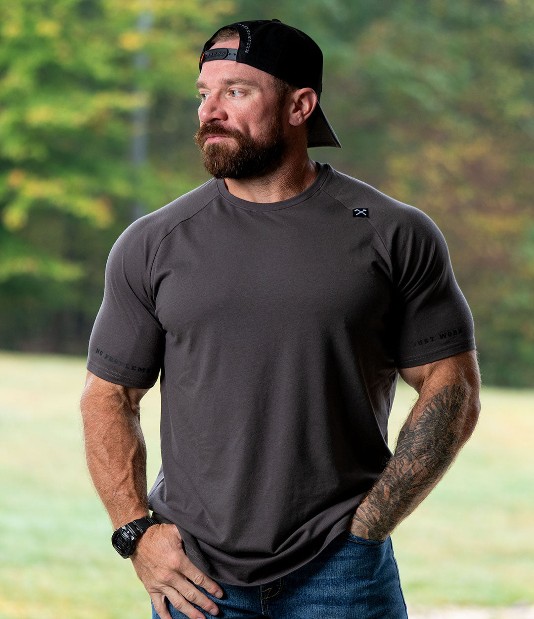 Raglan Cut Tee // Gray Earth