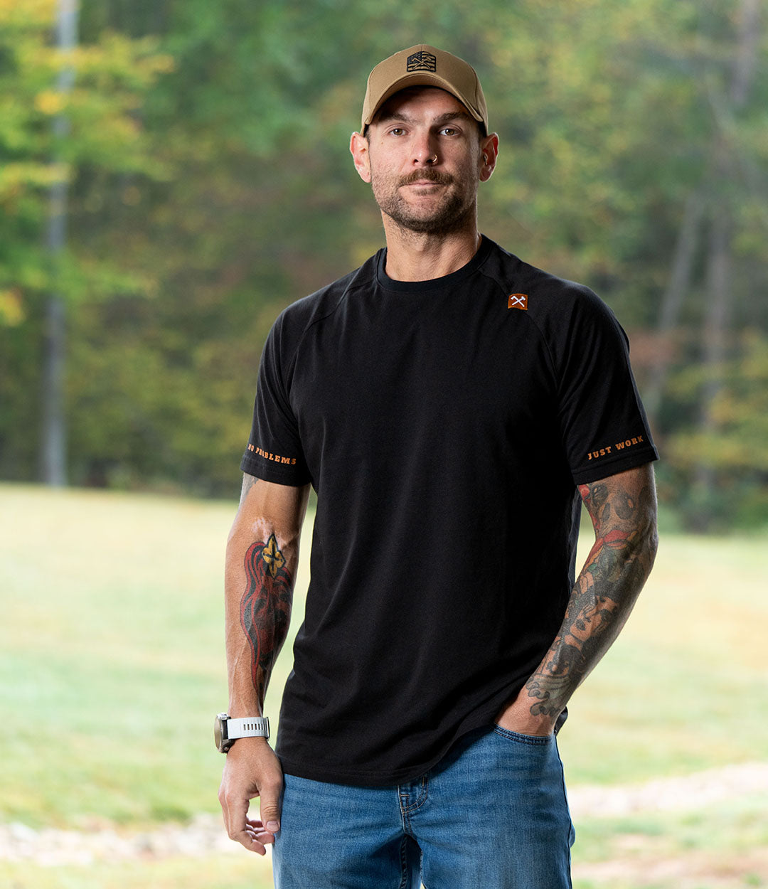 Raglan Cut Tee // Shadow