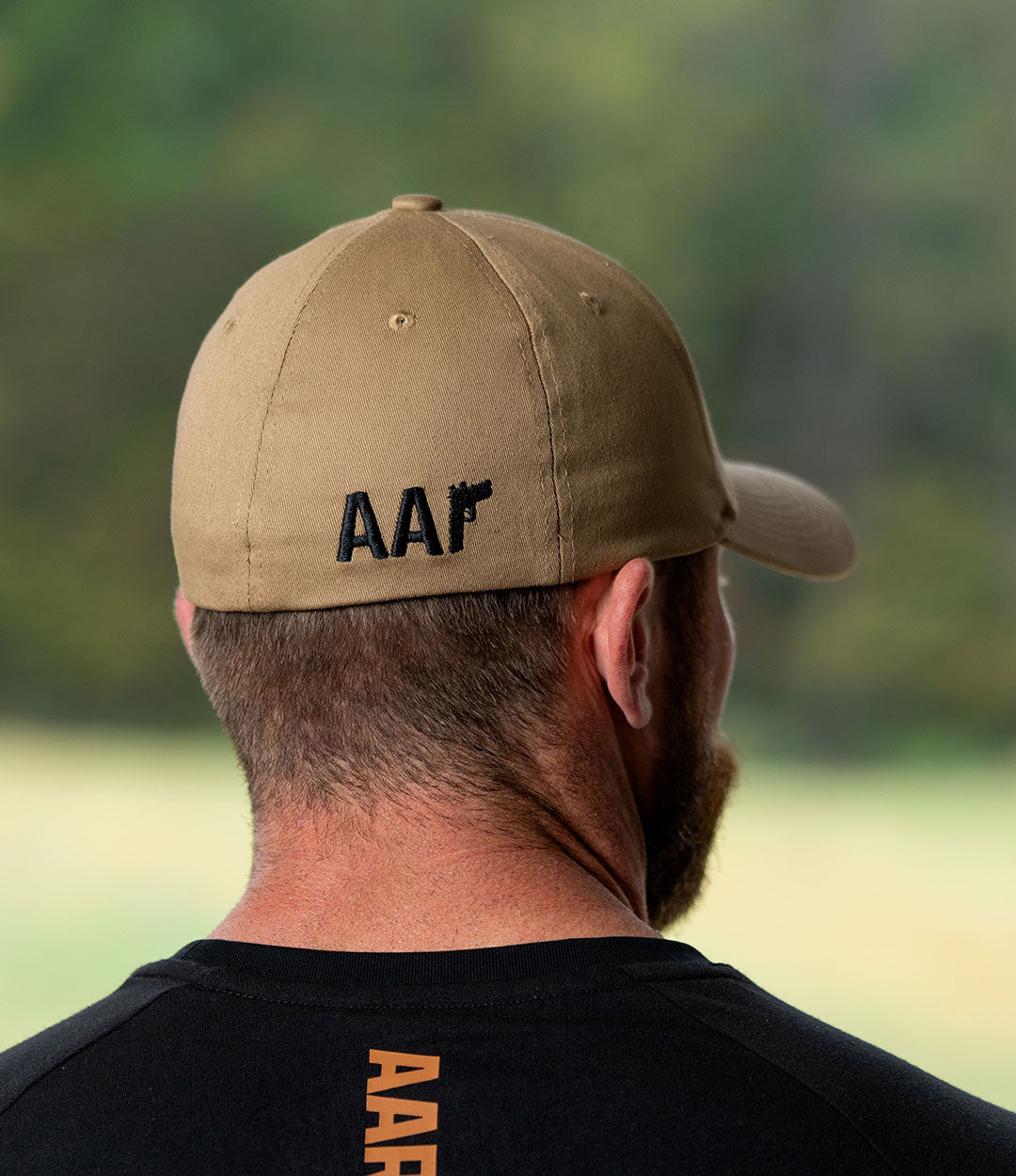 Flex Hat // Black on Khaki