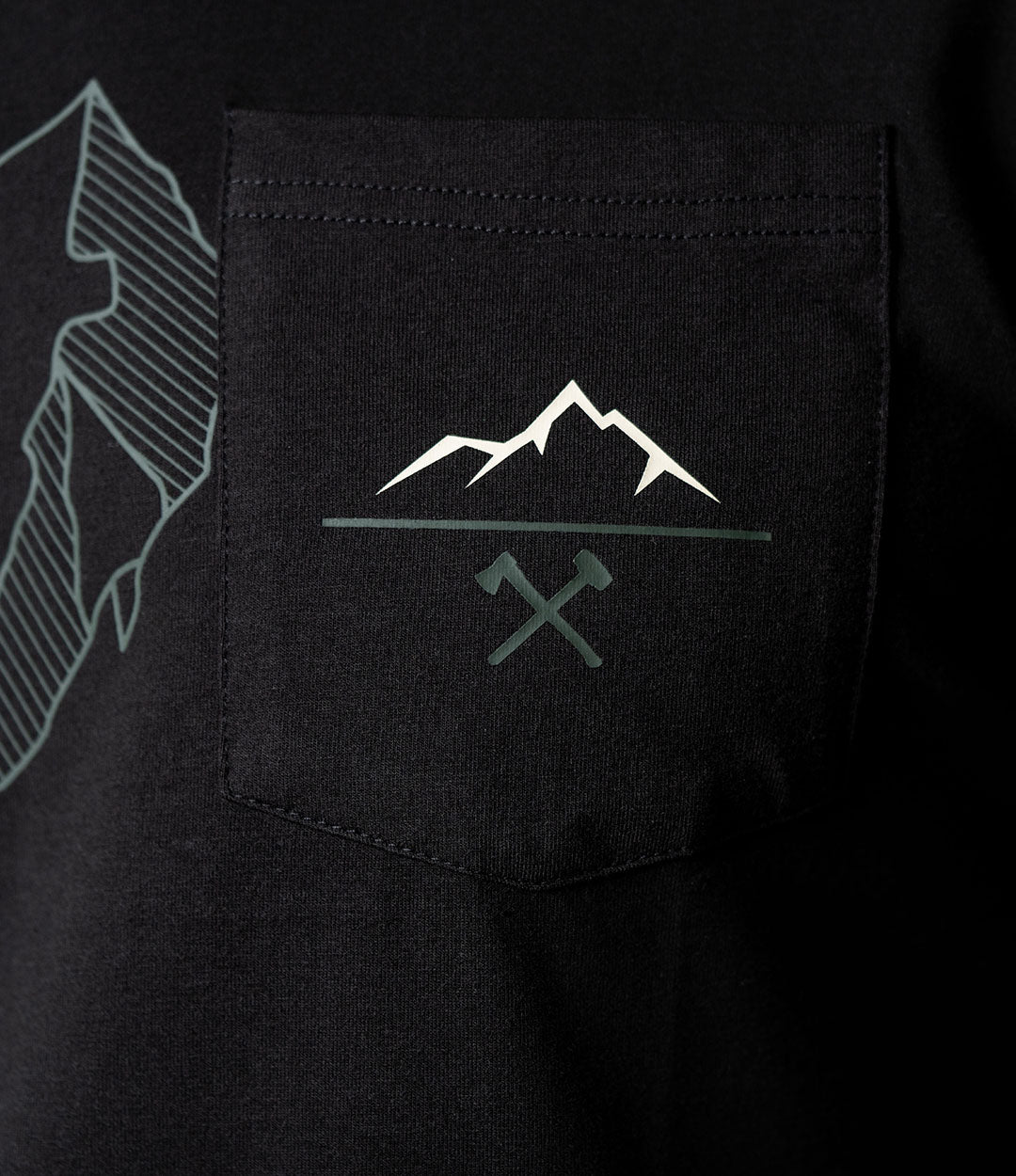 Custom Pocket Tee // Military Peak