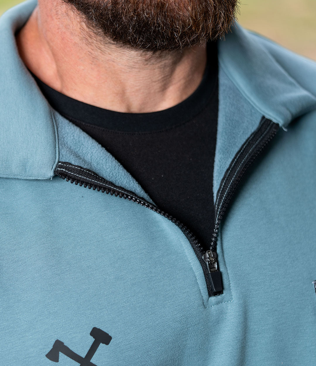 Light Plush Quarter Zip // Seasmoke