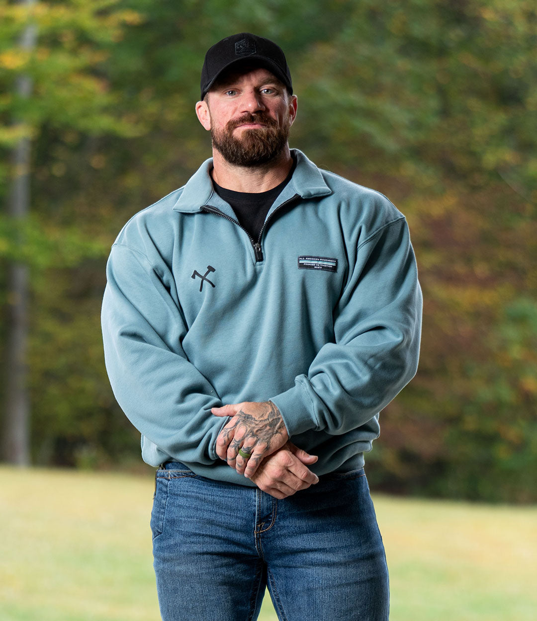 Light Plush Quarter Zip // Seasmoke