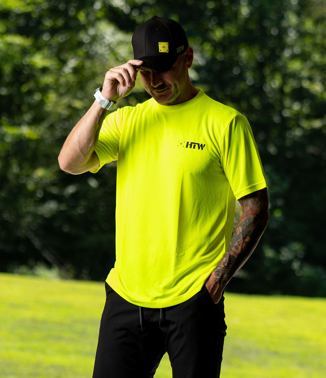 Neon Grit Hi-Vis Tee // HTW Yellow