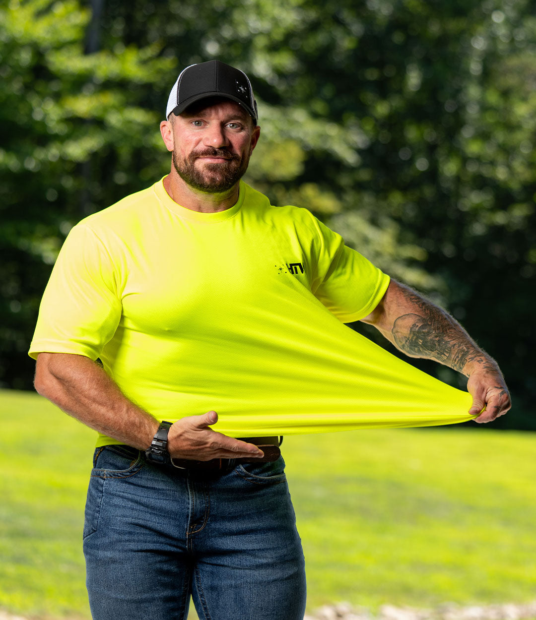 Neon Grit Hi-Vis Tee // HTW Yellow