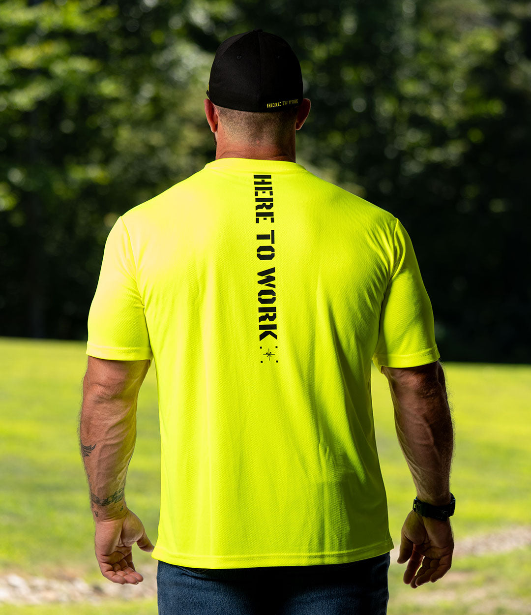 Neon Grit Hi-Vis Tee // HTW Yellow