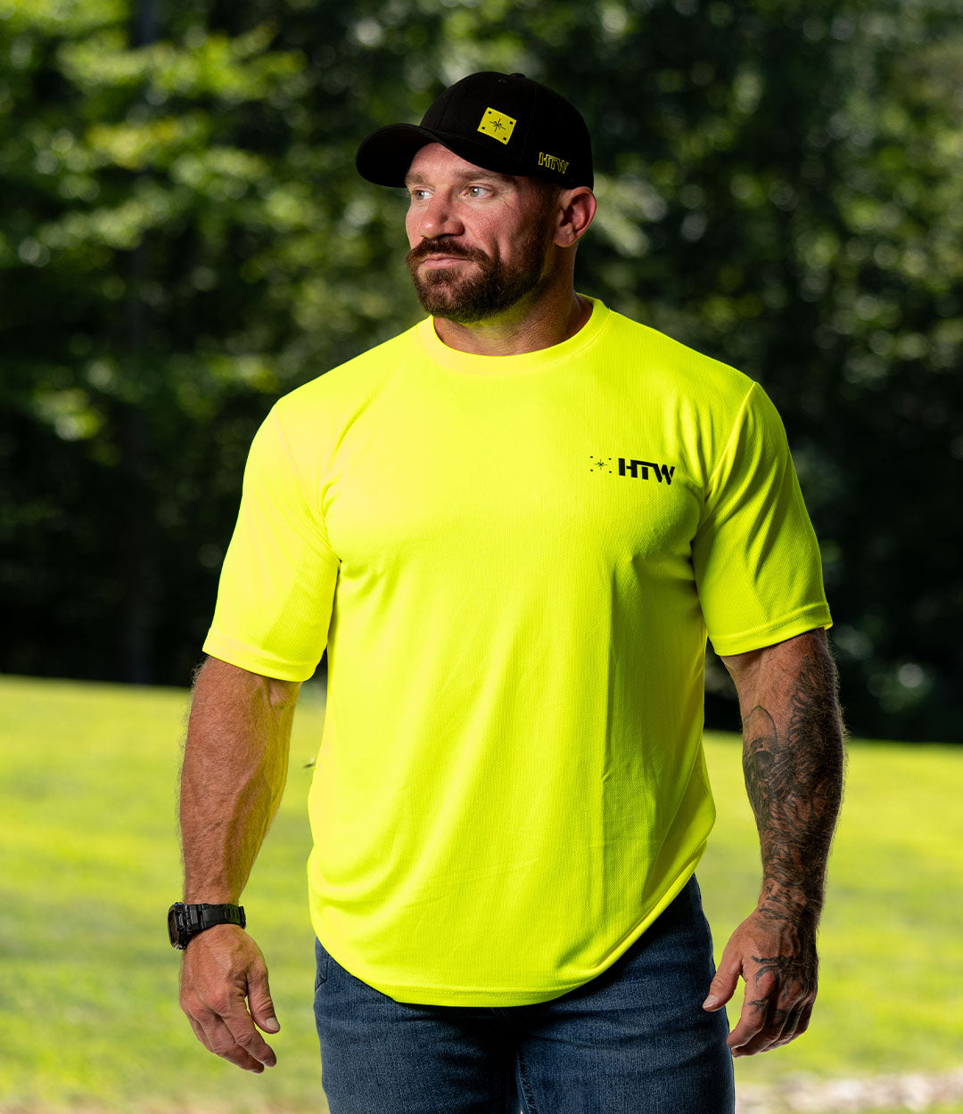 Neon Grit Hi-Vis Tee // HTW Yellow