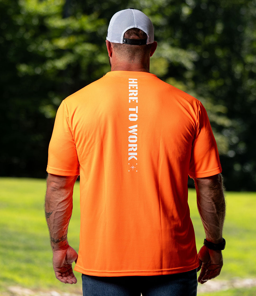 Neon Grit Hi-Vis Tee // HTW Orange