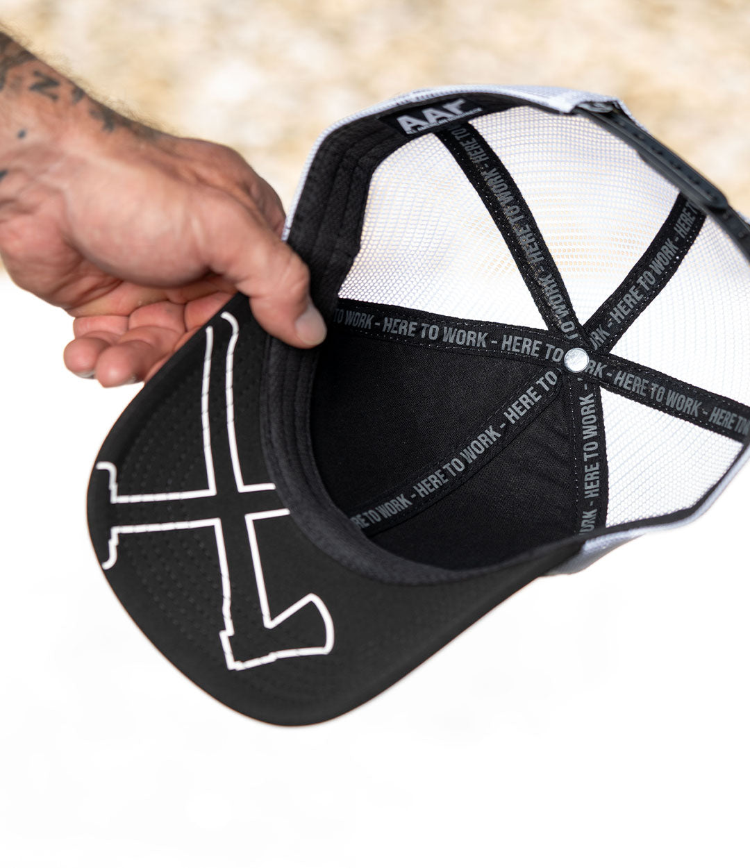 HTW Mesh Back Trucker - White/Black