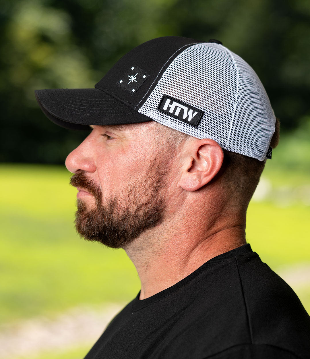 HTW Mesh Back Trucker - White/Black