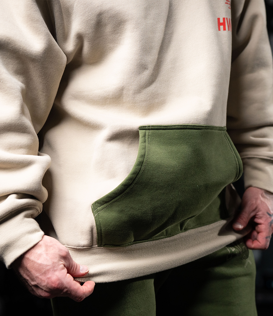 Khaki Thick Boy Plush Hoodie