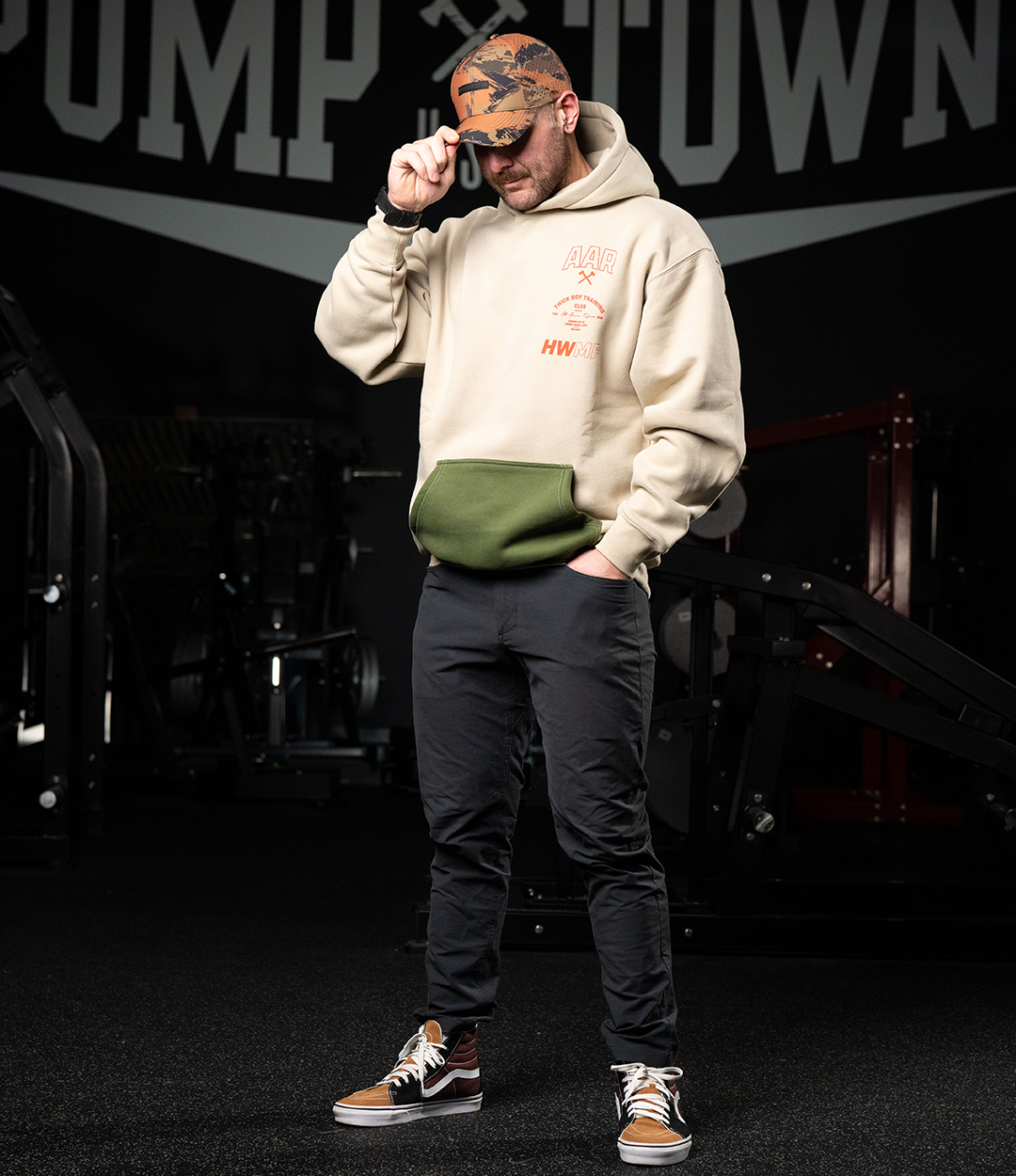 Khaki Thick Boy Plush Hoodie