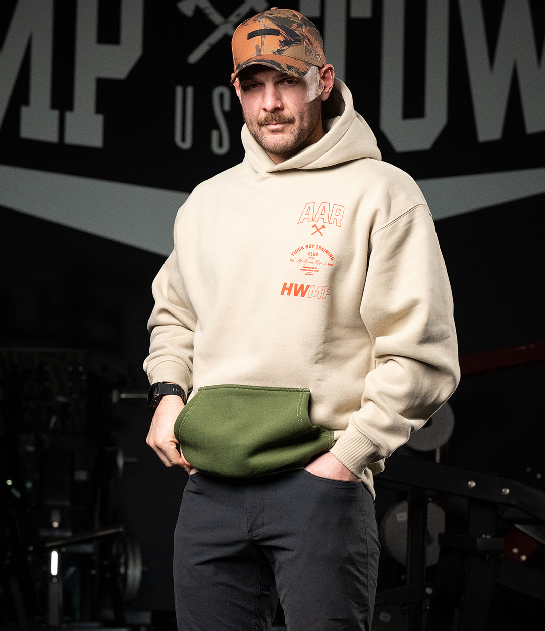 Khaki Thick Boy Plush Hoodie