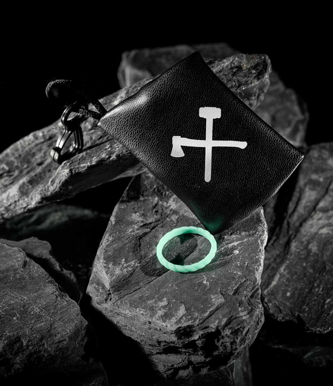 Women's Rope Silicone Ring // Light Mint