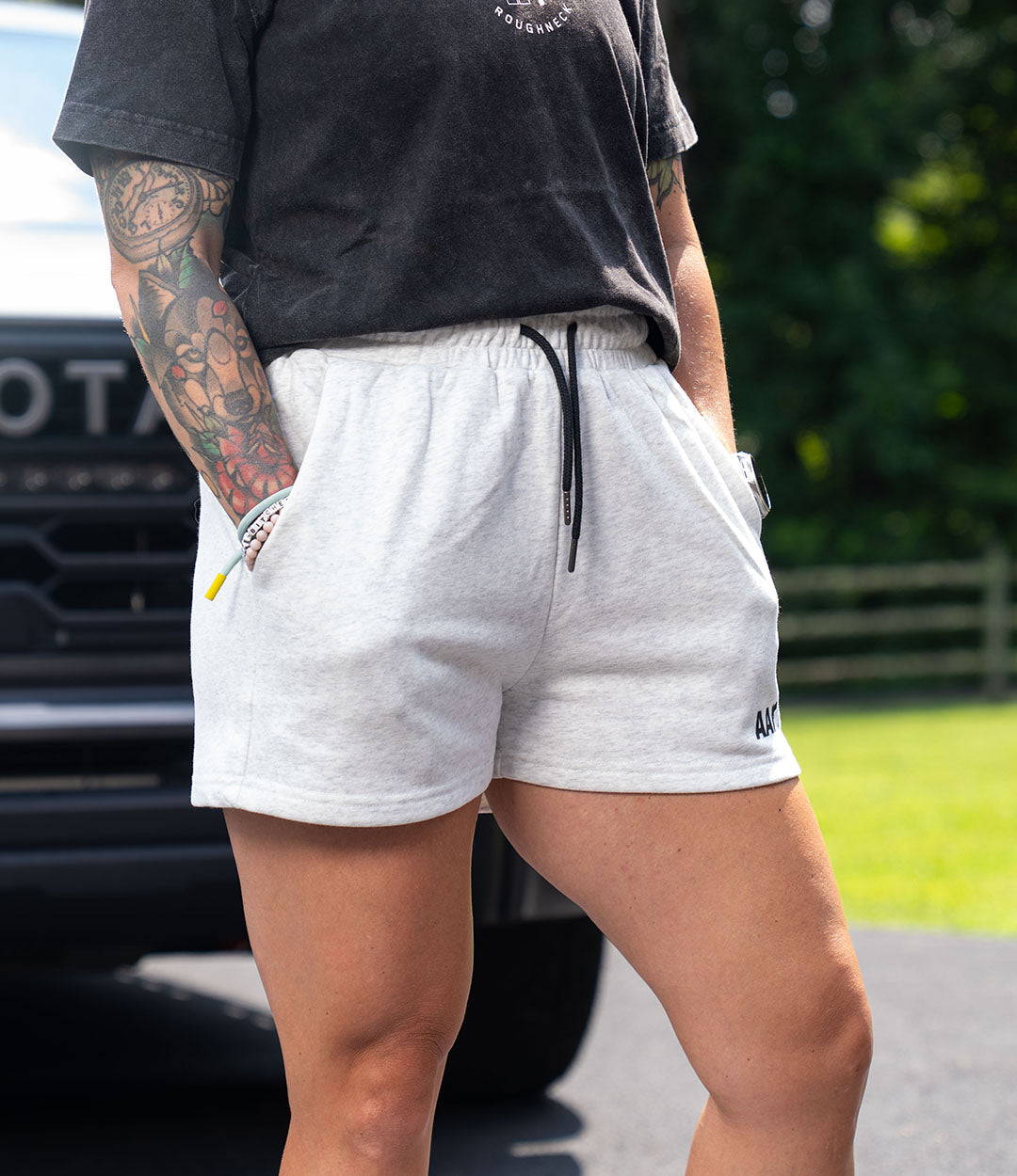 Women's Sweat Short // Heather Grey