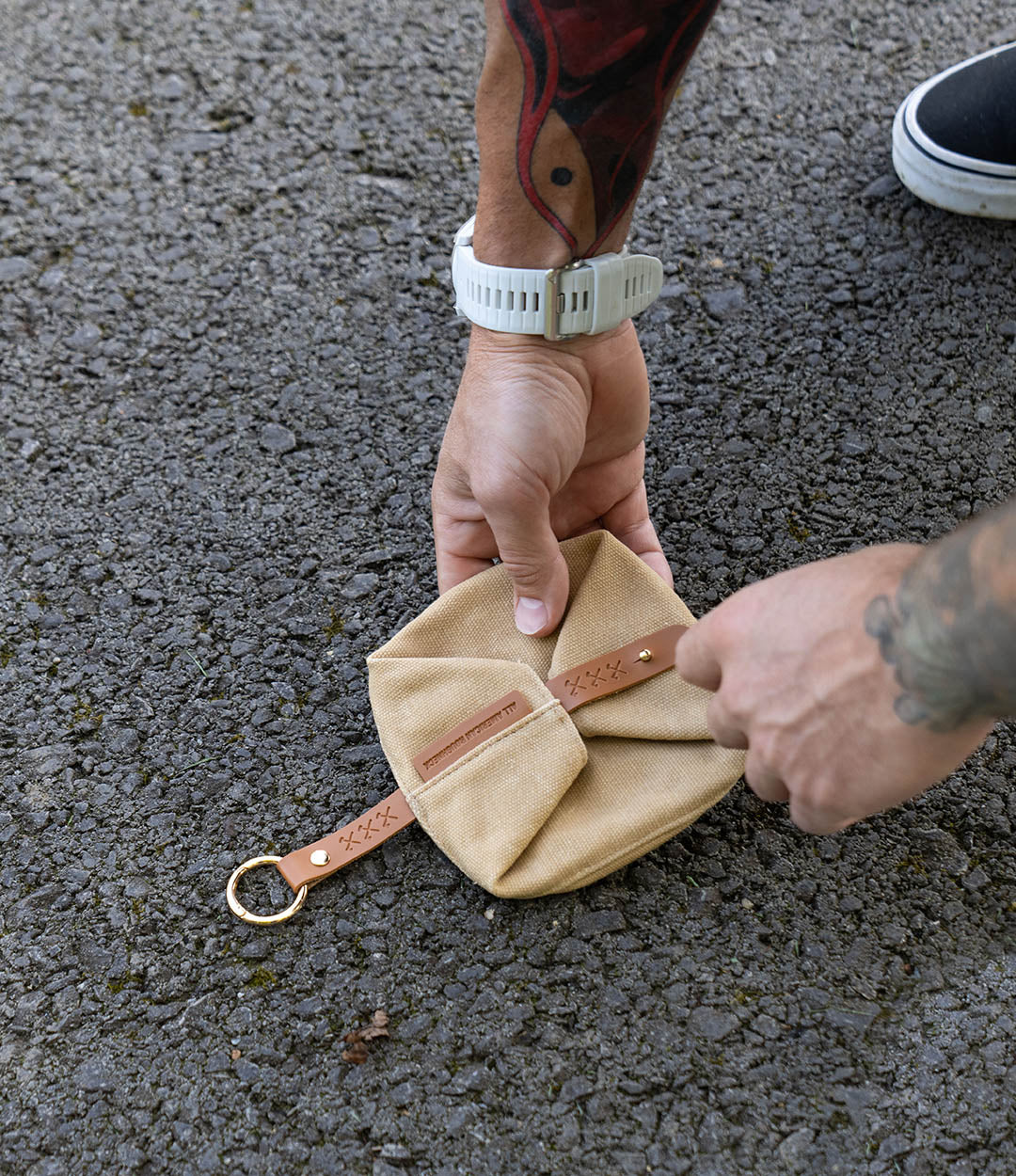 Waxed Canvas Dog Bowl