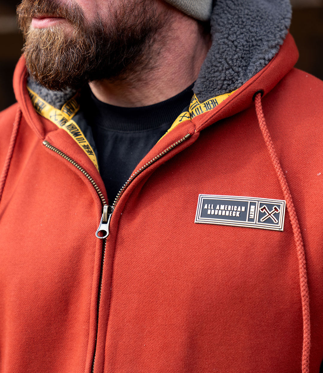 Sherpa Work Zip-Up // Burnt Rust