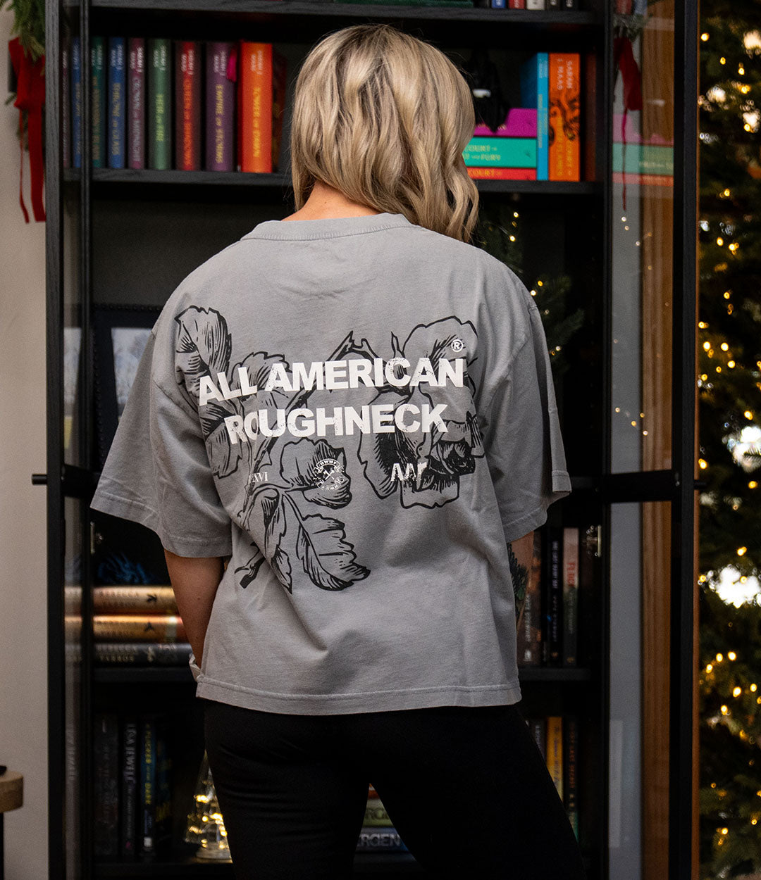 Crop Drop Shoulder // Steel Thorns