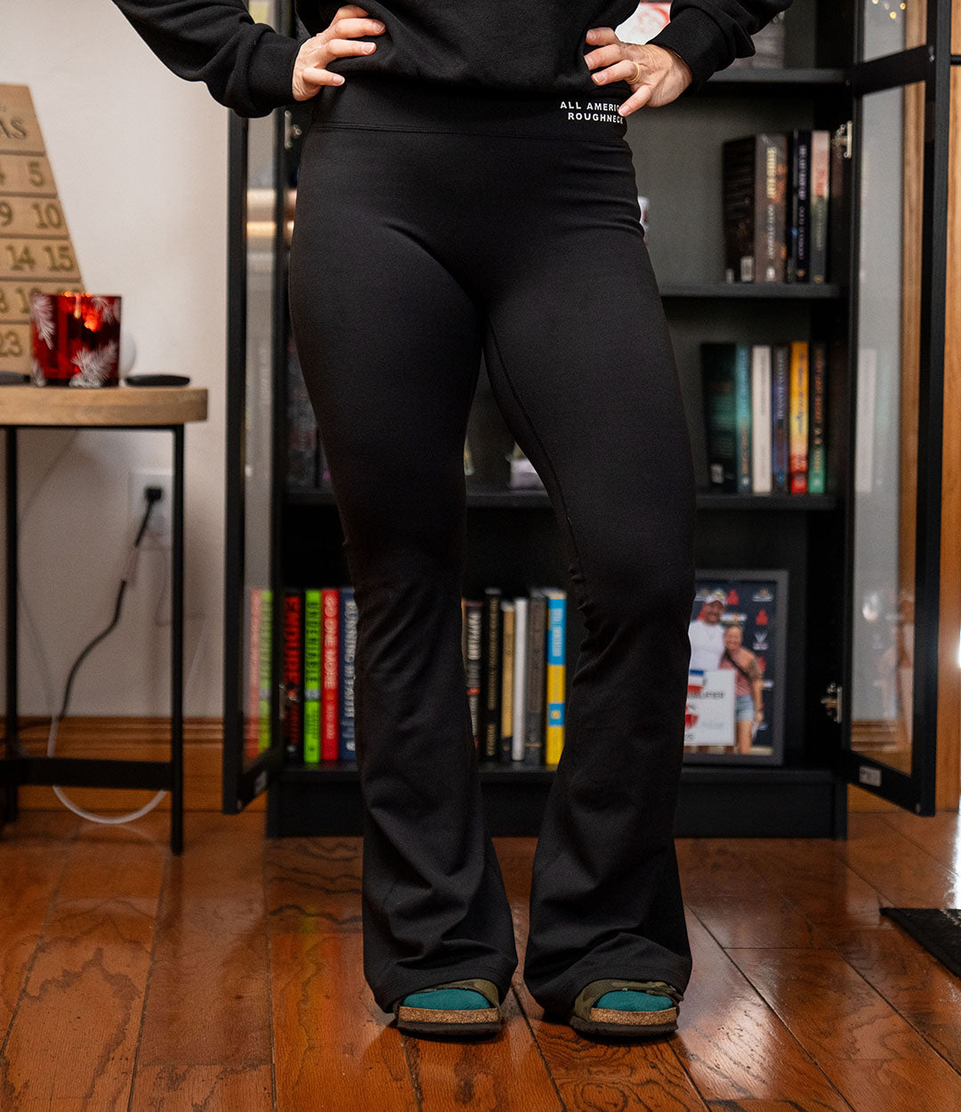 Open Hem Leggings // Black