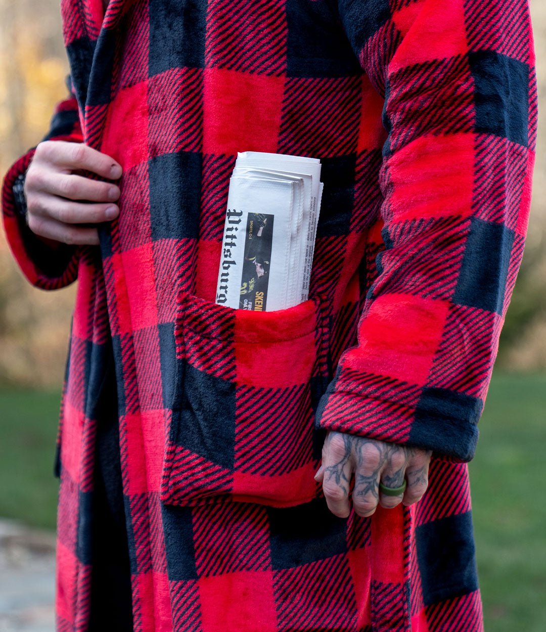 Plush Robe // Buffalo Check