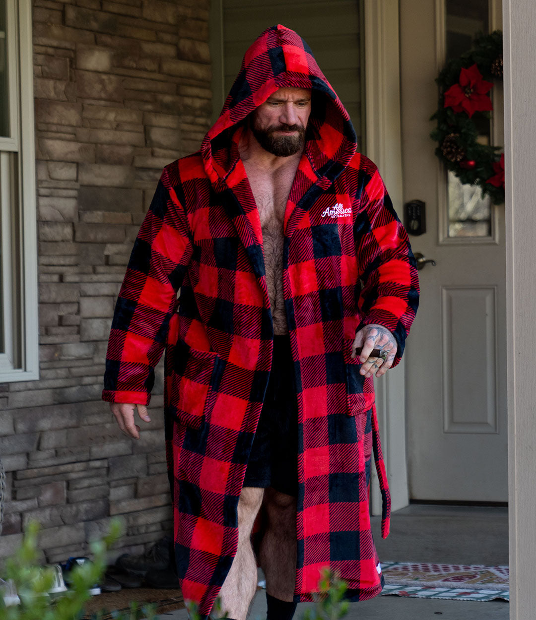 Plush Robe // Buffalo Check