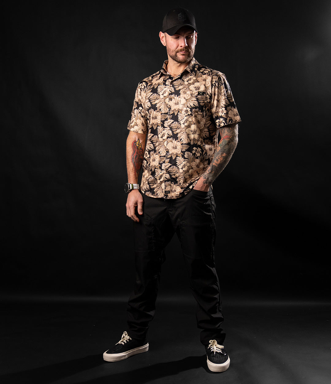 Performance Button Down // Stone Beige