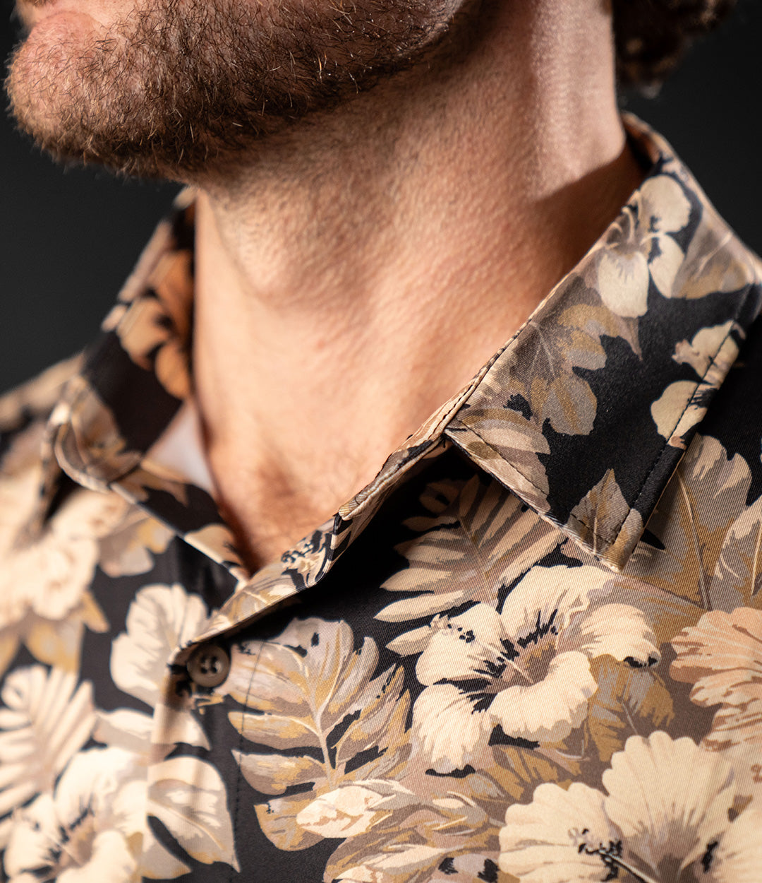 Performance Button Down // Stone Beige