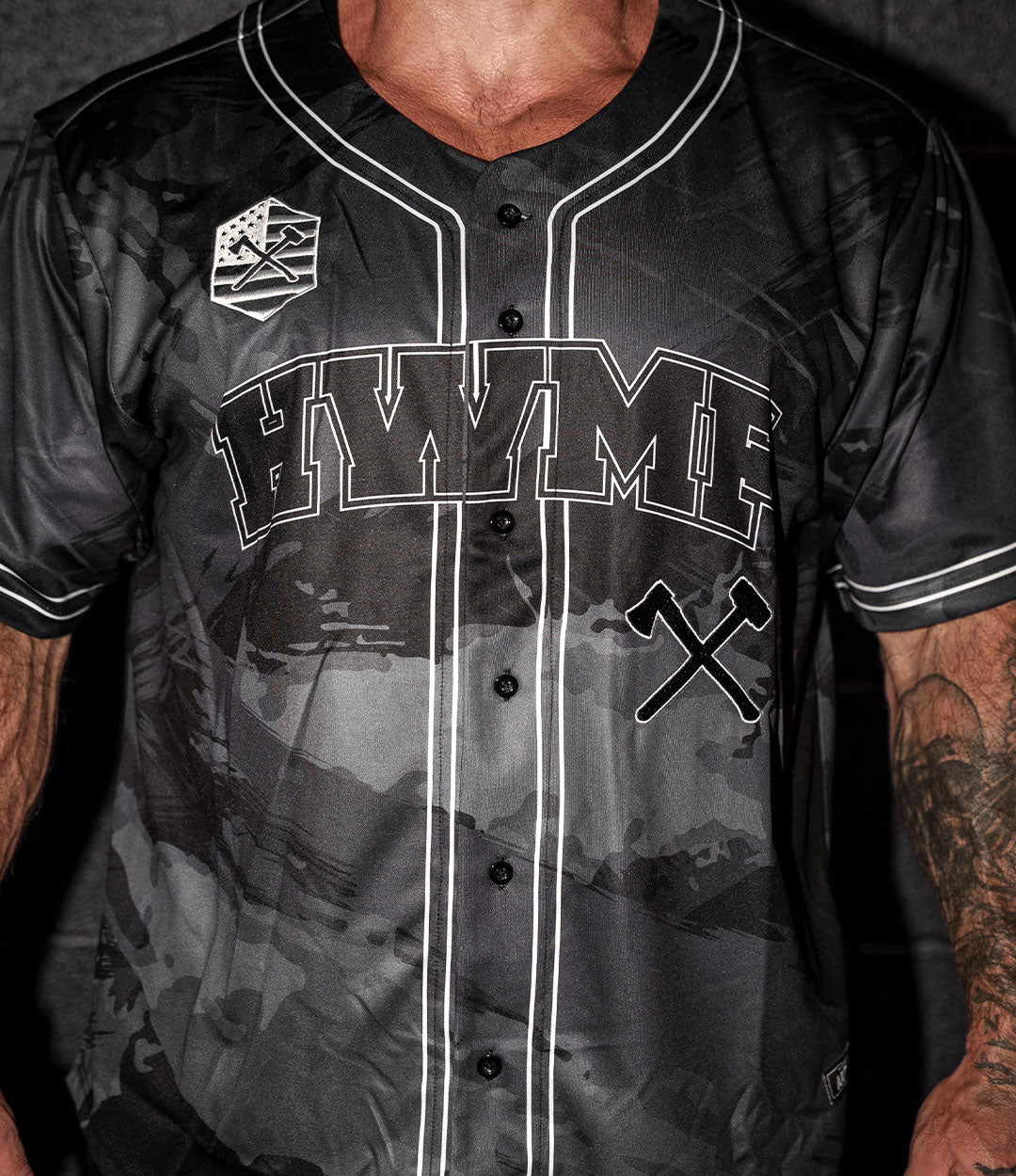 Baseball Jersey // AAR Blackout Camo