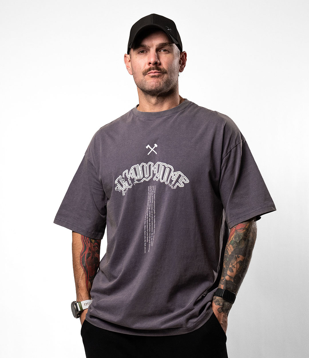 Drop Shoulder // Acid Wash Midnight Purple
