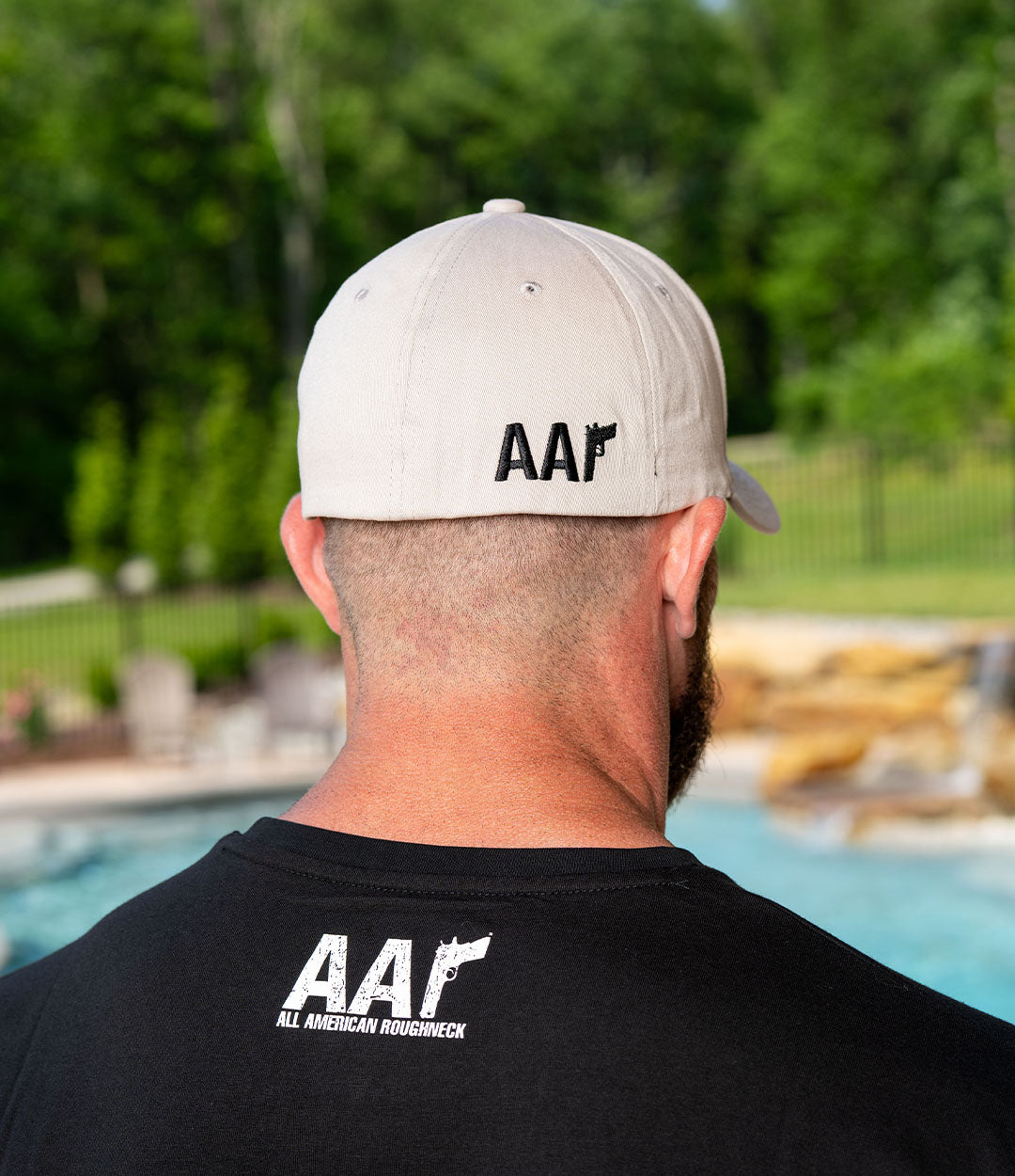 Black On Grey Shield Flex Hat