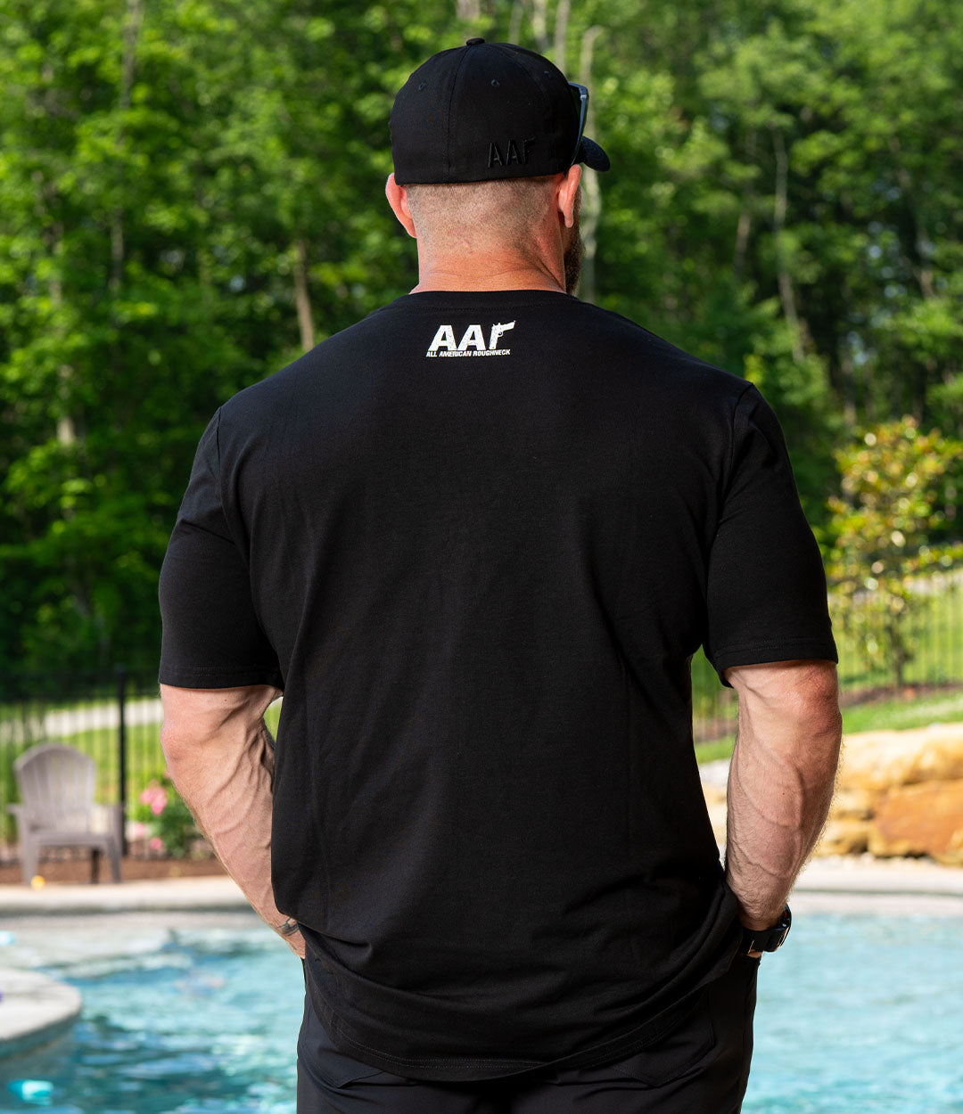 AAR White on Black Simple Tee