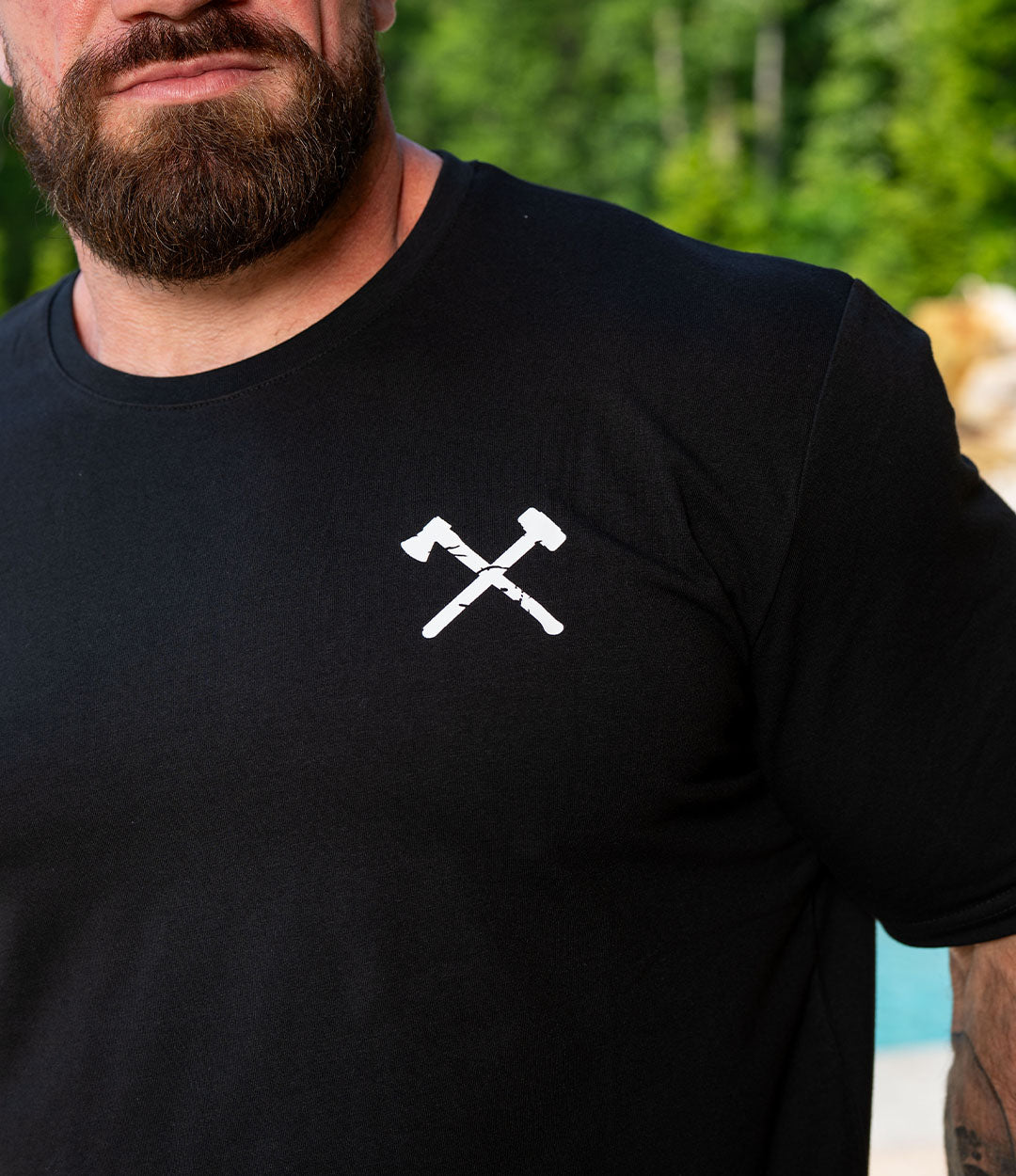 AAR White on Black Simple Tee