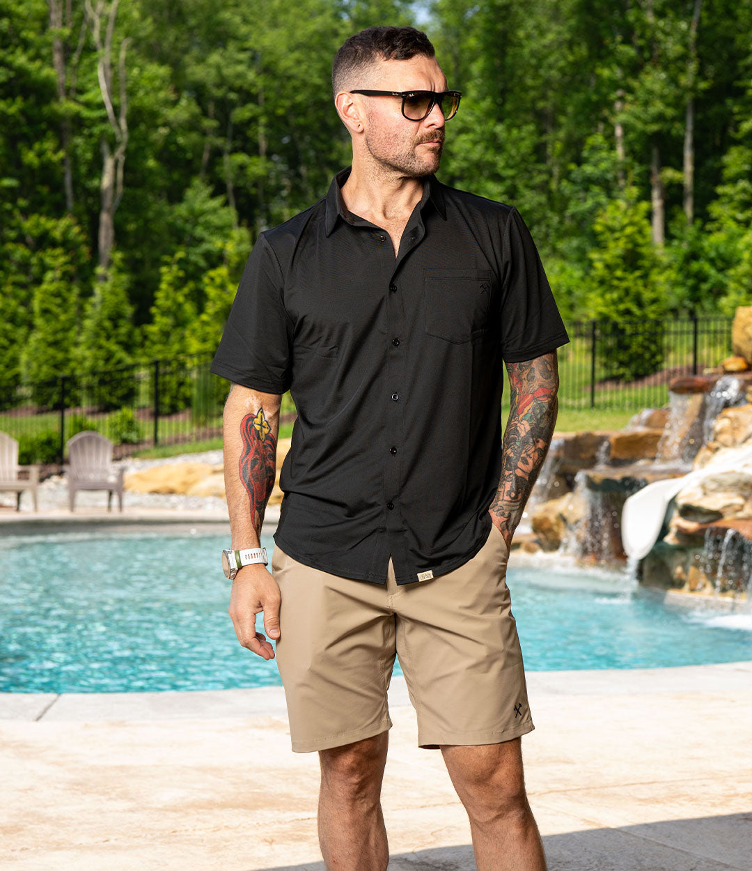 Khaki LT Hybrid Short