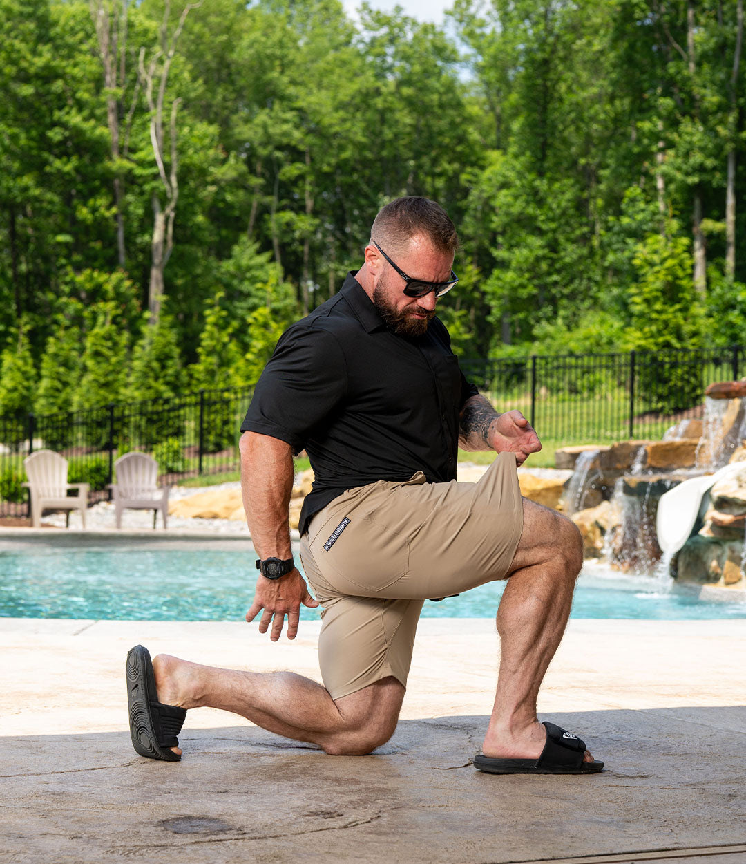 Khaki LT Hybrid Short