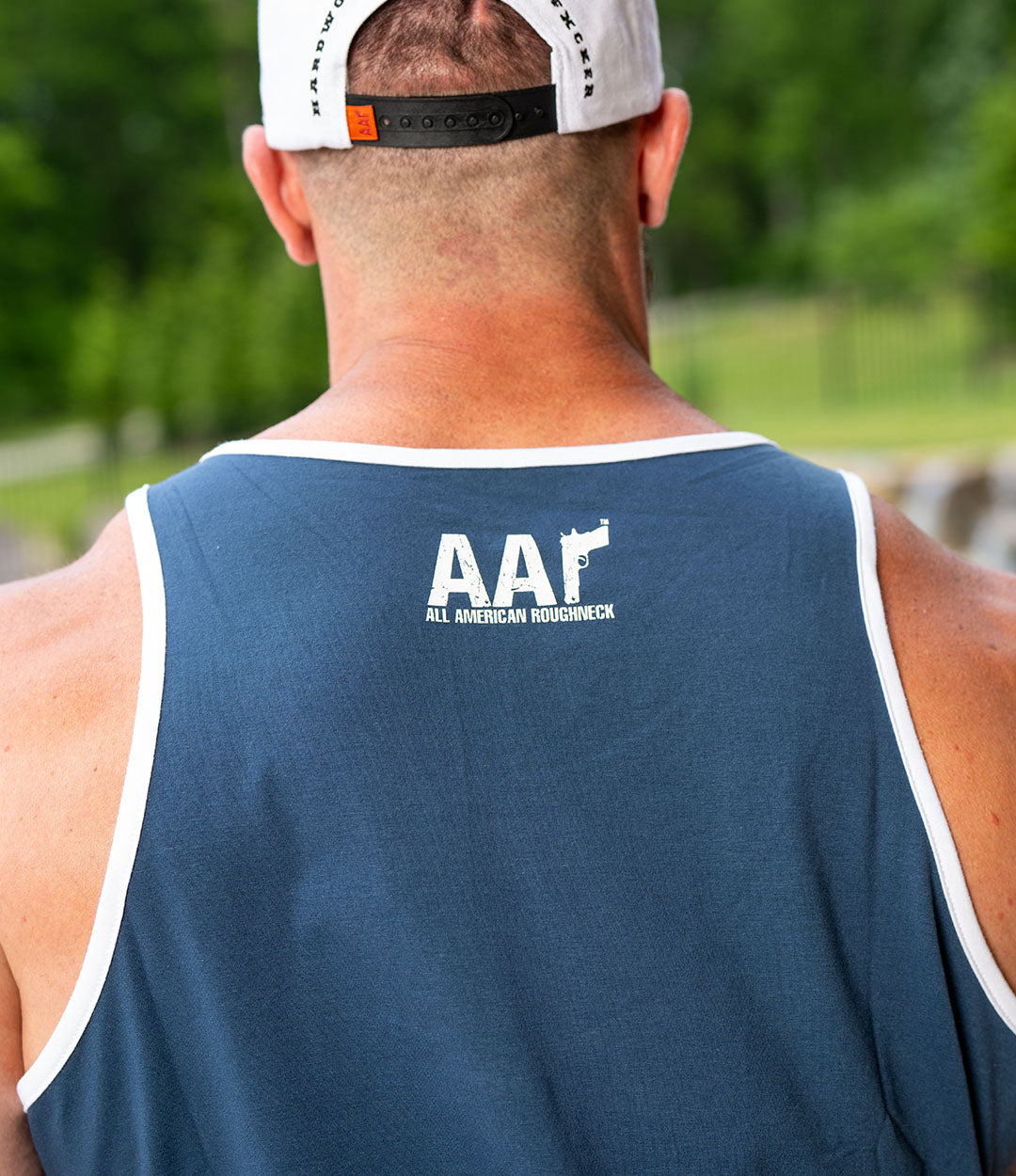 AAR Simple Tank White on Blue