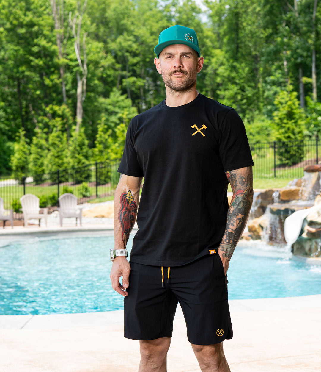 AAR Sunset on Black Simple Tee