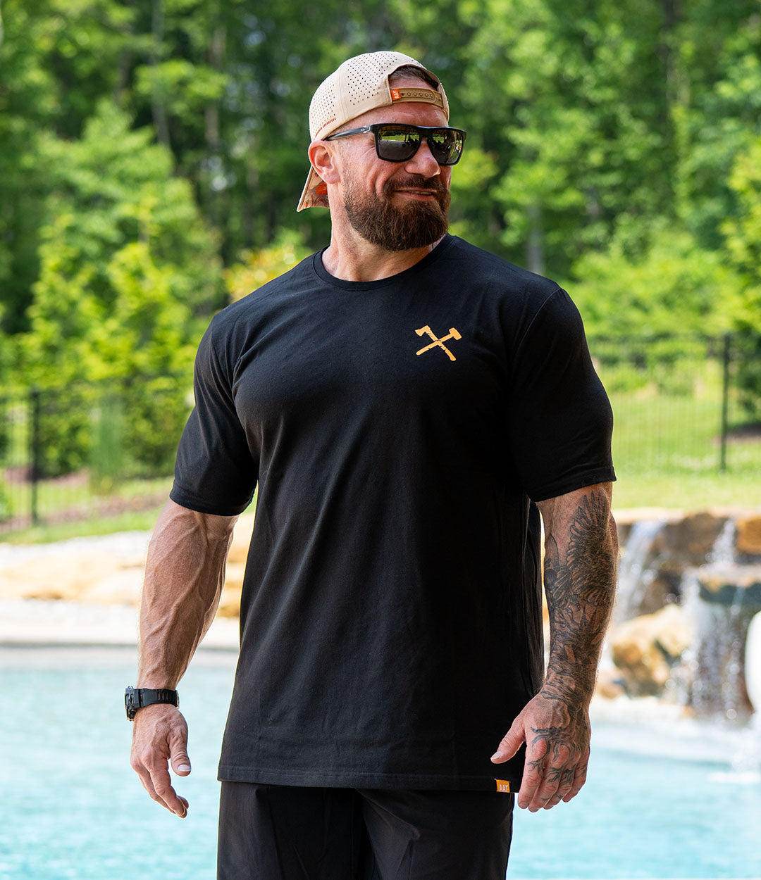 AAR Sunset on Black Simple Tee