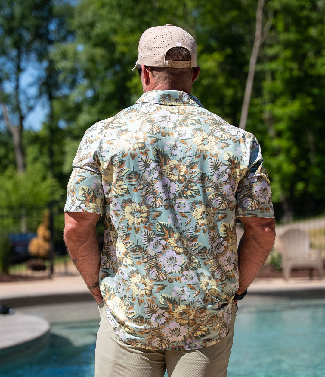 Performance Button Down // Vintage Palm