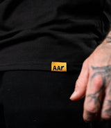 AAR Logo Seth Cut Tee - Military on Black