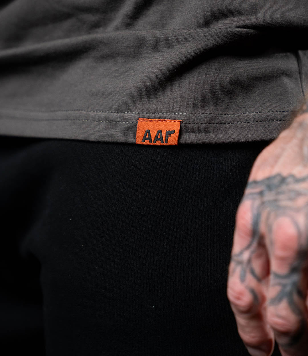 AAR Logo Seth Cut Tee - Rust on Gunmetal