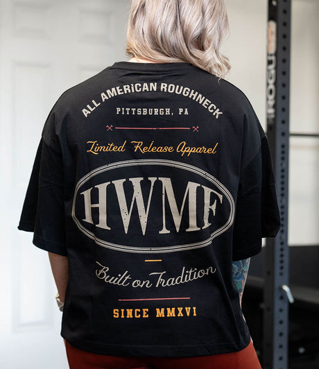 Women's Vintage HWMF Crop Drop Shoulder Tee