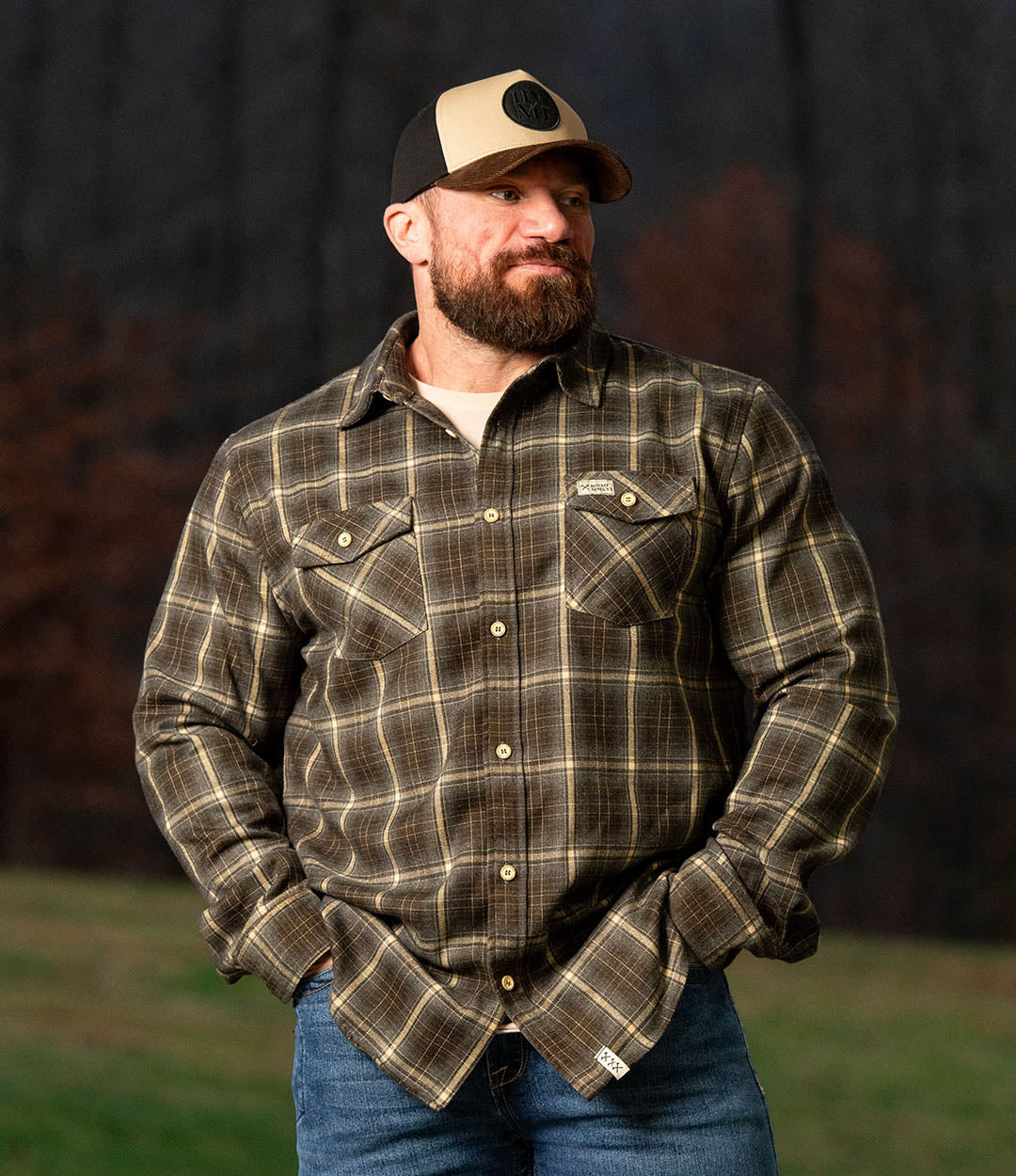 Smoked Cedar Backwoods Flannel – All American Roughneck