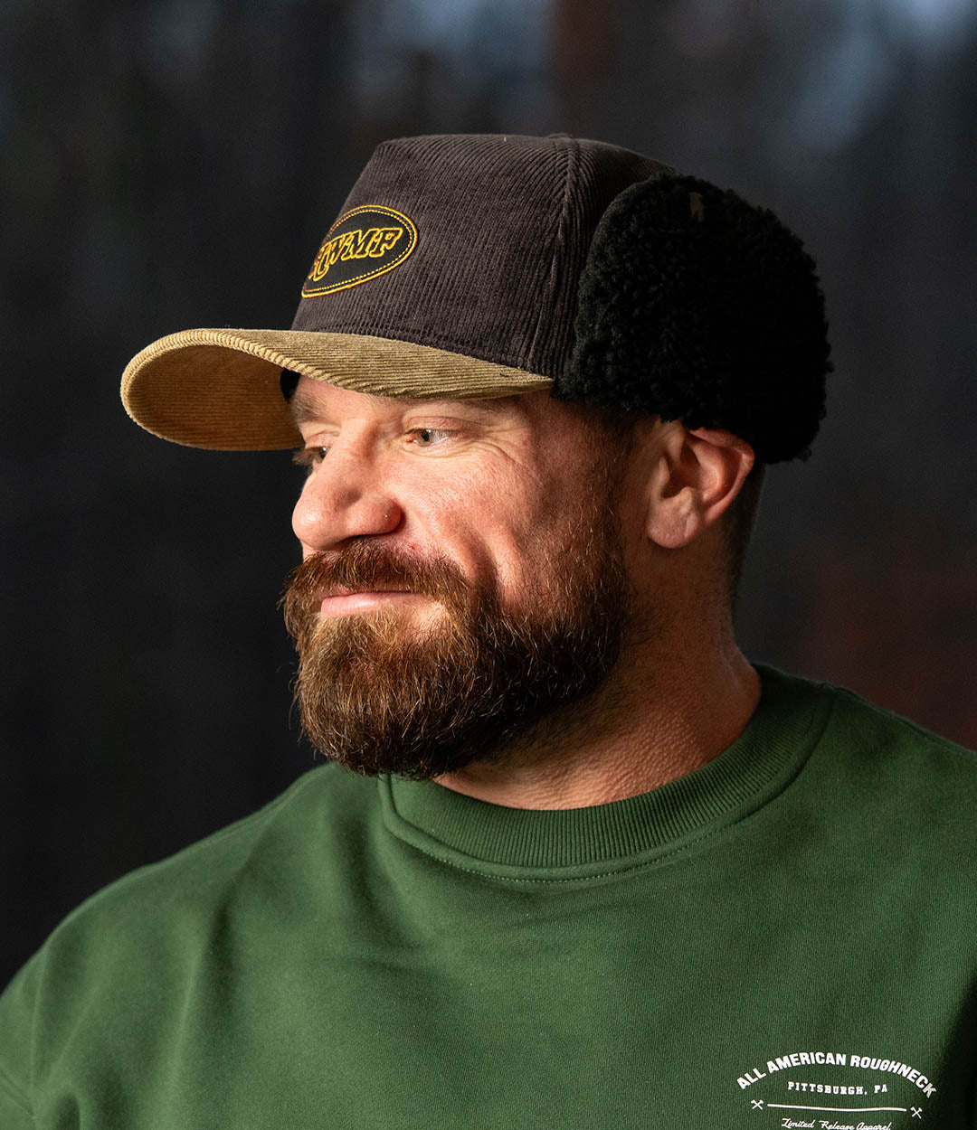 HWMF Shop Patch Corduroy Trapper Hat – All American Roughneck
