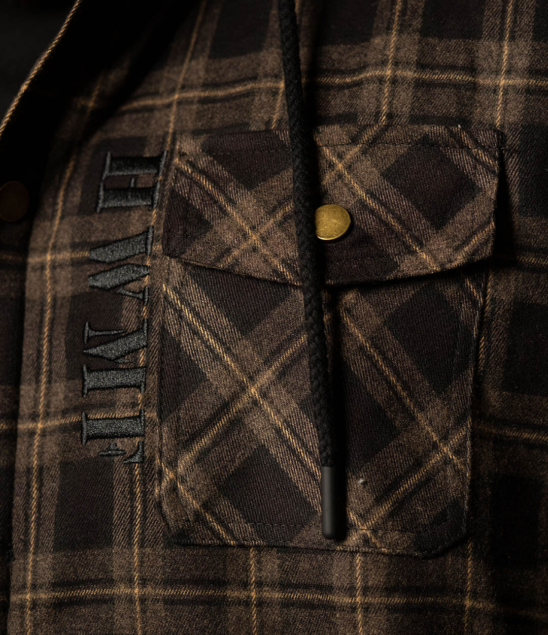 Backwoods Flannel Hooded Insulated Jacket - Oakmoss – All American