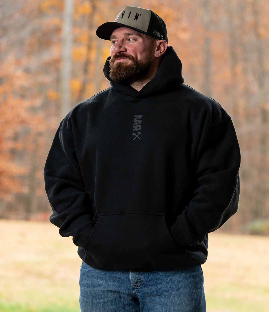 AAR Vert Plush Hoodie - Black